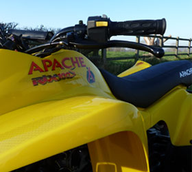 apache quad bike rlx 100 yellow